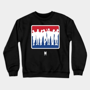 BTS Group Red-Blue Crewneck Sweatshirt